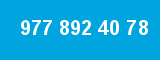 977 892 40 78 977 892 40 78